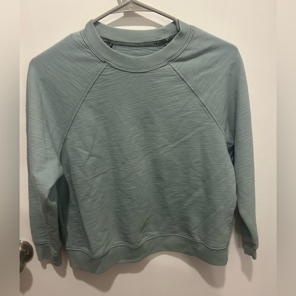 NWT AG 100% Cotton Long Sleeved Top in Green - Size Small